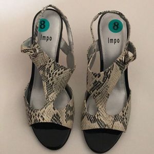 Impo Snakeskin Pattern Heels